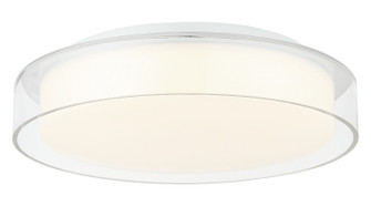Callum LED Flush Mount in White / Clear (423|M14614WHCL)