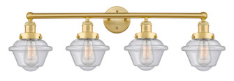 Edison Four Light Bath Vanity in Satin Gold (405|616-4W-SG-G534)