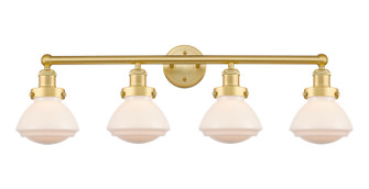 Edison Four Light Bath Vanity in Satin Gold (405|616-4W-SG-G321)