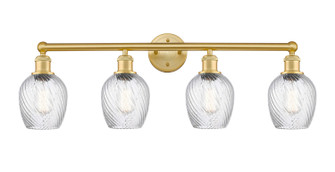 Edison Four Light Bath Vanity in Satin Gold (405|616-4W-SG-G292)