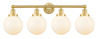 Edison Four Light Bath Vanity in Satin Gold (405|616-4W-SG-G201-8)