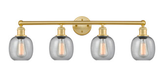 Edison Four Light Bath Vanity in Satin Gold (405|616-4W-SG-G104)