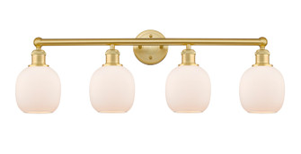 Edison Four Light Bath Vanity in Satin Gold (405|616-4W-SG-G101)