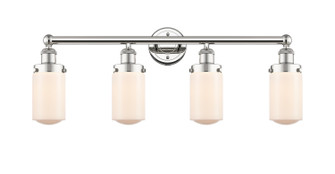 Edison Four Light Bath Vanity in Polished Nickel (405|616-4W-PN-G311)