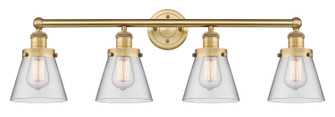 Edison Four Light Bath Vanity in Brushed Brass (405|616-4W-BB-G62)