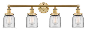 Edison Four Light Bath Vanity in Brushed Brass (405|616-4W-BB-G52)