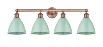 Downtown Urban Four Light Bath Vanity in Antique Copper (405|616-4W-AC-MBD-75-SF)