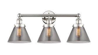 Edison Three Light Bath Vanity in Polished Nickel (405|616-3W-PN-G43)