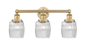 Edison Three Light Bath Vanity in Brushed Brass (405|616-3W-BB-G302)