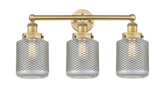 Edison Three Light Bath Vanity in Brushed Brass (405|616-3W-BB-G262)