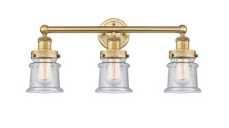 Edison Three Light Bath Vanity in Brushed Brass (405|616-3W-BB-G184S)