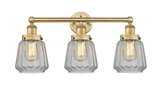 Edison Three Light Bath Vanity in Brushed Brass (405|616-3W-BB-G142)