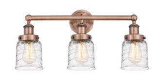 Edison Three Light Bath Vanity in Antique Copper (405|616-3W-AC-G513)