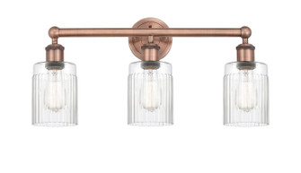 Edison Three Light Bath Vanity in Antique Copper (405|616-3W-AC-G342)