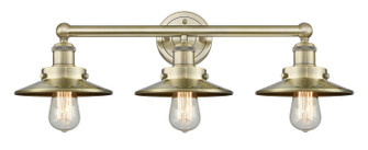 Downtown Urban Three Light Bath Vanity in Antique Brass (405|616-3W-AB-M4-AB)