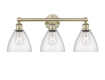 Edison Three Light Bath Vanity in Antique Brass (405|616-3W-AB-GBD-754)