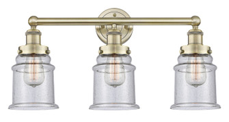 Edison Three Light Bath Vanity in Antique Brass (405|616-3W-AB-G184)