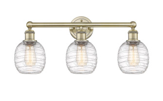 Edison Three Light Bath Vanity in Antique Brass (405|616-3W-AB-G1013)