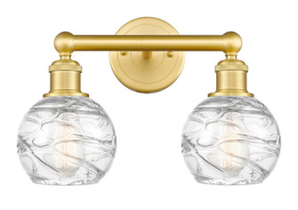 Edison Two Light Bath Vanity in Satin Gold (405|616-2W-SG-G1213-6)