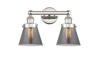 Edison Two Light Bath Vanity in Polished Nickel (405|616-2W-PN-G63)