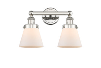 Edison Two Light Bath Vanity in Polished Nickel (405|616-2W-PN-G61)