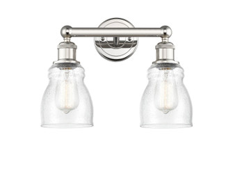 Edison Two Light Bath Vanity in Polished Nickel (405|616-2W-PN-G394)