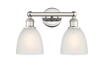 Edison Two Light Bath Vanity in Polished Nickel (405|616-2W-PN-G381)