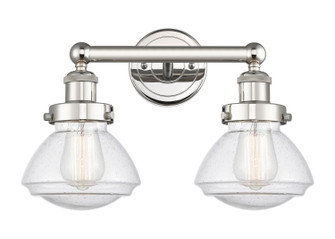 Edison Two Light Bath Vanity in Polished Nickel (405|616-2W-PN-G324)