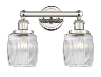 Edison Two Light Bath Vanity in Polished Nickel (405|616-2W-PN-G302)