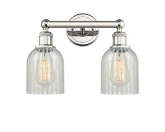 Edison Two Light Bath Vanity in Polished Nickel (405|616-2W-PN-G2511)