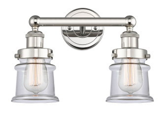 Edison Two Light Bath Vanity in Polished Nickel (405|616-2W-PN-G182S)