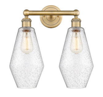 Downtown Urban Two Light Bath Vanity in Brushed Brass (405|616-2W-BB-G654-7)