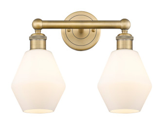 Edison Two Light Bath Vanity in Brushed Brass (405|616-2W-BB-G651-6)