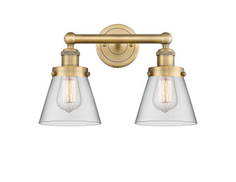 Edison Two Light Bath Vanity in Brushed Brass (405|616-2W-BB-G62)