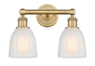 Edison Two Light Bath Vanity in Brushed Brass (405|616-2W-BB-G441)