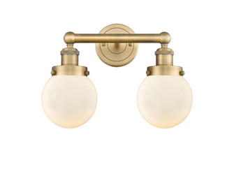 Edison Two Light Bath Vanity in Brushed Brass (405|616-2W-BB-G201-6)