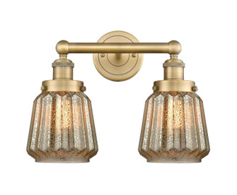 Edison Two Light Bath Vanity in Brushed Brass (405|616-2W-BB-G146)