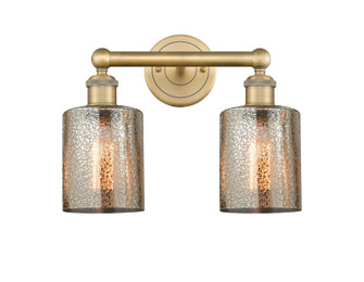 Edison Two Light Bath Vanity in Brushed Brass (405|616-2W-BB-G116)