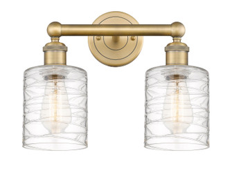 Edison Two Light Bath Vanity in Brushed Brass (405|616-2W-BB-G1113)