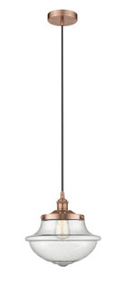 Downtown Urban One Light Pendant in Antique Copper (405|616-1PH-AC-G544)