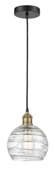 Edison One Light Mini Pendant in Black Antique Brass (405|616-1P-BAB-G1213-8)