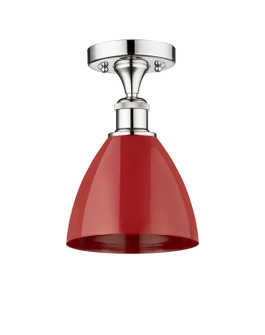 Downtown Urban One Light Semi-Flush Mount in Polished Chrome (405|616-1F-PC-MBD-75-RD)