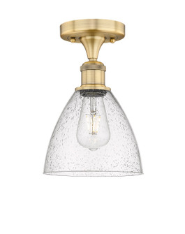 Edison One Light Semi-Flush Mount in Brushed Brass (405|616-1F-BB-GBD-754)