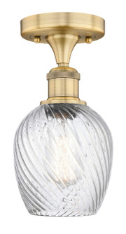 Edison One Light Flush Mount in Brushed Brass (405|616-1F-BB-G292)