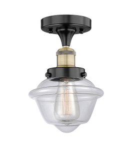 Edison One Light Semi-Flush Mount in Black Antique Brass (405|616-1F-BAB-G532)