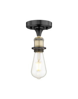 Edison One Light Semi-Flush Mount in Black Antique Brass (405|616-1F-BAB)