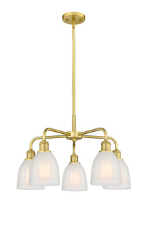 Ballston Five Light Chandelier in Satin Gold (405|516-5CR-SG-G441)