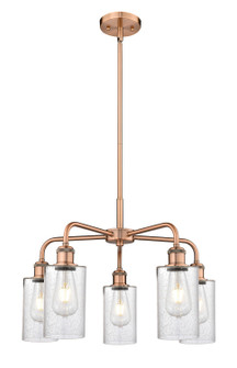 Downtown Urban Five Light Chandelier in Antique Copper (405|516-5CR-AC-G804)