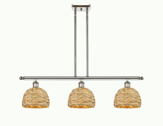 Downtown Urban Three Light Pendant in Polished Nickel (405|516-3I-PN-RBD-8-NAT)