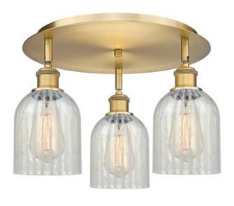 Downtown Urban Three Light Flush Mount in Brushed Brass (405|516-3C-BB-G2511)